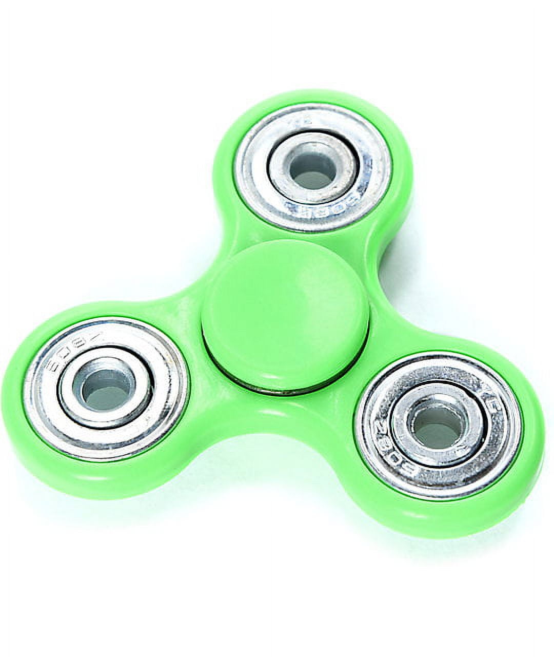 Mobius Spinner Green & Orange Brainstem Brand Fidget Spinner Toy Lot - (2  Packs)