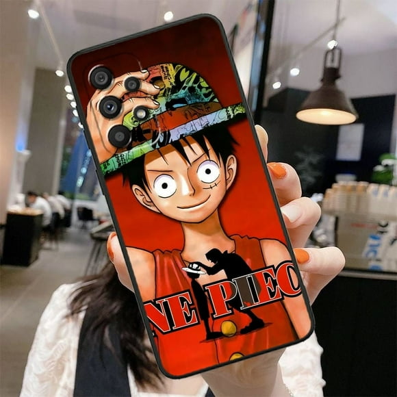 Anime Cartoon One P-Piece Cute For Samsung A53 A52 A33 A32 A51 A71 A21S A13 A73 A55 A22 A23 A35 A72 A54 A12 5G Black Funda