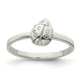 thumbnail image 1 of 925 Sterling Silver Rhodium-plated Child's Polished Ladybug Ring, 1 of 3