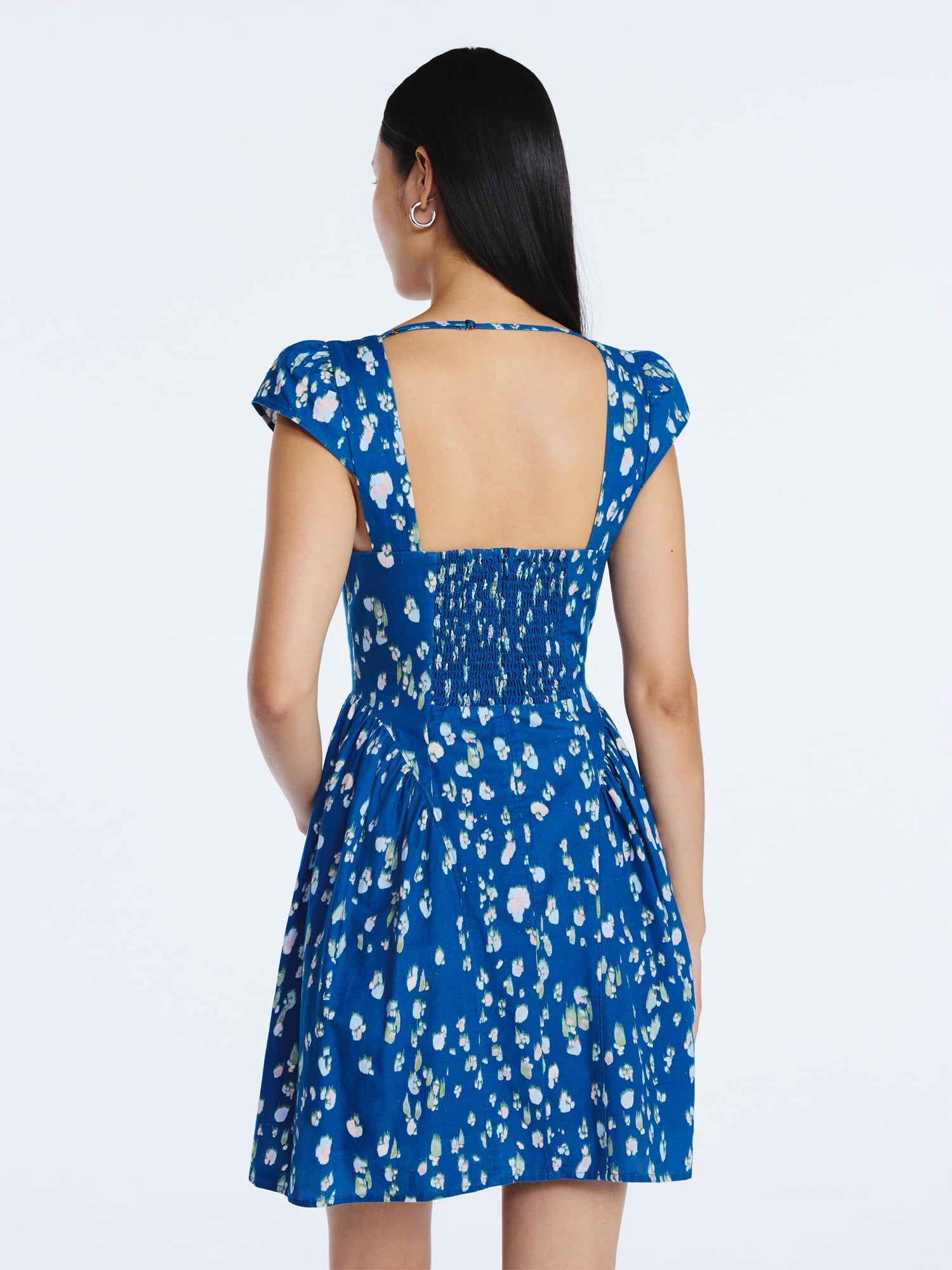 Scoop Women's Square Neck Mini Dress, Sizes XS-XXL