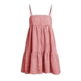 thumbnail image 4 of Asgosdo Women Cami Dresses Summer Sleeveless Tiered Pleated Striped Color Block Casual Mini Dress with Pockets, 4 of 5