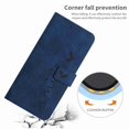 thumbnail image 2 of Nalacover for Samsung Galaxy A53 5G Flip Wallet Case,Luxury Love Heart Embossed PU Leather Shockproof Soft TPU Protective Folio Kickstand Card Slots Cover with Wrist Strap for Women Men,Blue, 2 of 7