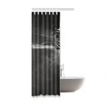 thumbnail image 2 of RYLABLUE Black Waterproof Polyester Bathroom Shower Curtain 36x72 Inches, 2 of 2
