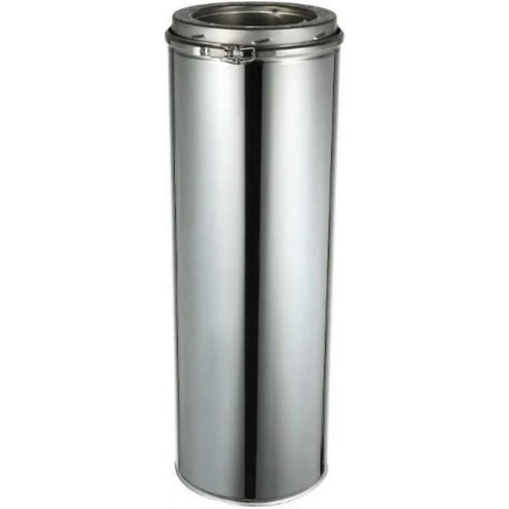 8" x 36" 304 Stainless Steel All Fuel Class-A Double Wall Insulated Chimney Pipe