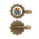 thumbnail image 1 of Ciudad del Vaticano Europa emblema nacional Tocado de pieza de pelo de horquilla de flor de metal vintage, 1 of 3