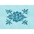 thumbnail image 1 of Ahgly Company Machine Washable Indoor Rectangle Transitional Electric Blue Area Rugs, 2' x 3', 1 of 7