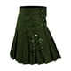 thumbnail image 1 of Hombres Cortos Estilo Falda Color Sólido Snap Sujetador Plisado Casual Kilt con Bolsillos Poliéster Unisex Uso Diario, 1 of 3