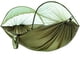 thumbnail image 1 of Hamaca con mosquitera, capacidad de carga de 300 kg, secado rápido, hamaca de tela de paracaídas ultraligera, con 2* mosquetones, 2* correas de bucle resistentes para exteriores, camping, jardín, 1 of 7