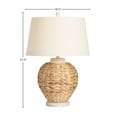 thumbnail image 4 of Crestview Collection McKenna 3-Way Seagrass Table Lamp with Oat Linen Shade, 4 of 5