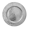 thumbnail image 1 of Holiday Time 13-Inch Silver Woodgrain Charger, 1 of 2