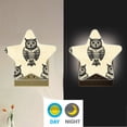 thumbnail image 4 of Star Shaped Energy Saving Night Light Living Room Night Light, Bedroom Night Light, Corridor Night Light, Study Night Light Black Cartoon Owl, 4 of 6