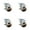 4 Swivel - Top Lock Brakes - Brown, variant on 3 Inch High Temp Phenolic Wheel Swivel Top Plate Caster Service Caster Brand
