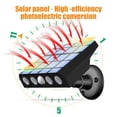thumbnail image 6 of Outdoor Solar Wall Light with Motion Sensor | LED Waterproof IP65 | Black Plastic | 2 Lighting Modes (Warm/White) | 1500mAh Battery | For Garden, Yard, Porch, Garage | 1 Pack | 13.4x3x11.4cm, 6 of 9