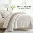 thumbnail image 5 of Comfort Canopy - California King Natural / Latte Bedding Bundle, Reversible Microfiber Comforter and Patterned Sheet Set, 5 of 13