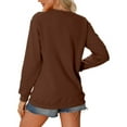 thumbnail image 4 of Chandail de Mode d'Hiver pour Femmes, Imprimé Festif de Noël, Haut à Col Rond, Chandails à Capuchon Mignons pour Femmes, Chandail à Capuchon pour Femmes, Chandails Confortables pour Femmes, Chandails à Capuchon Butter pour Femmes, Sweat pour Dames, Softball pour Filles, Échauffement, 4 of 5