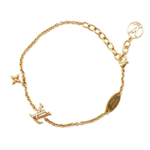 Pre-Owned Louis Vuitton Bracelet LV Iconic Rhinestone M00587 LOUIS VUITTON Monogram for Women