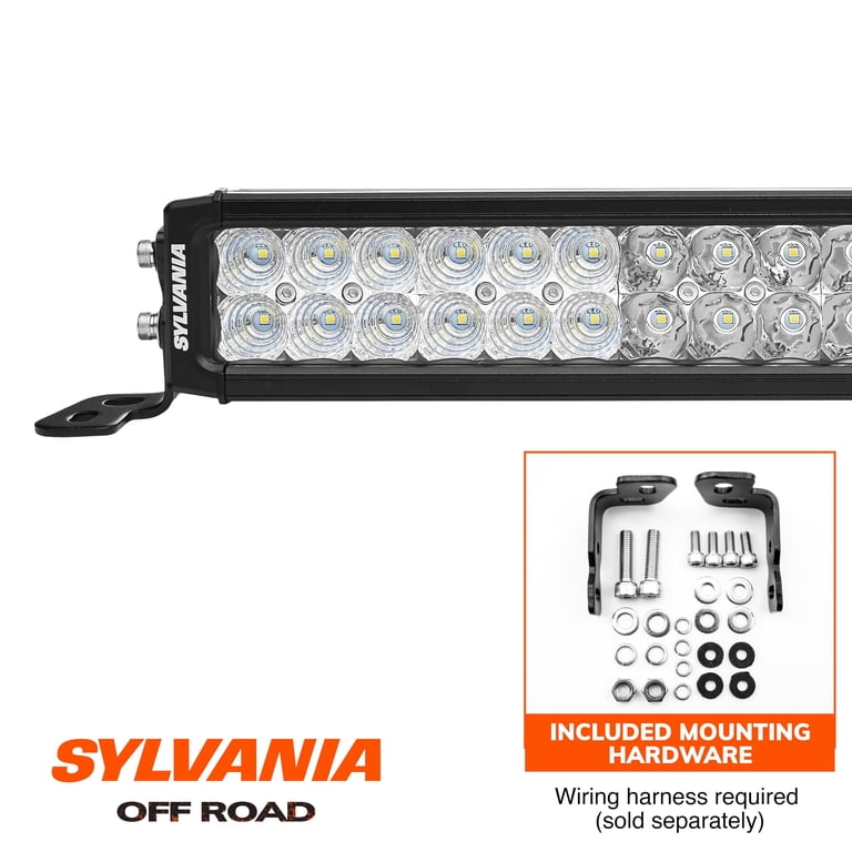 PICAA Gebogen 52 inch 675W Led Lichtbalk met 2x 4 LED Werklamp en 12V Kabelboom, 6000K Wit Offroad Verlichting, Auto Mistlamp voor SUV, Vrachtwagen, 4x4, ATV, Tractor