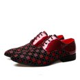 thumbnail image 2 of Men's Lace‑Up Pointed Toe Formal Oxford Dress Shoes, Microfiber Synthetic Upper PU Lining Flat Low Heel Footwear For Business And Evening Dress‑Up Occasions, 2 of 7