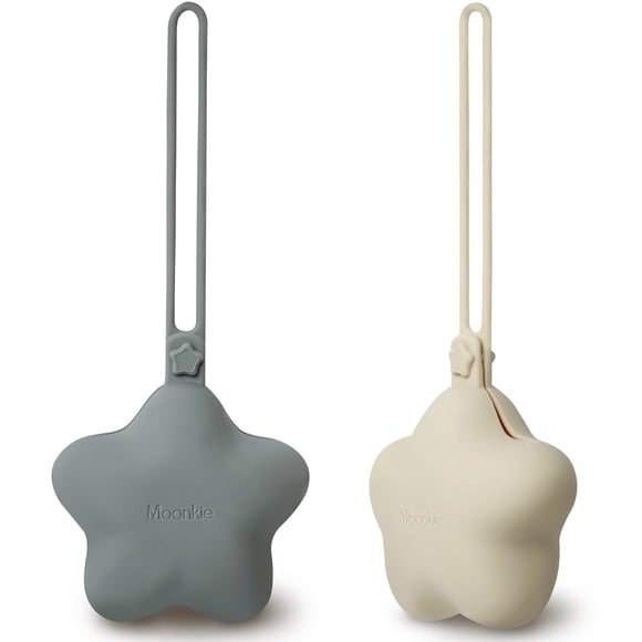 Funda de silicona para chupetes Moonkie, paquete de 2, sin BPA
