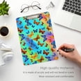 thumbnail image 3 of GZHJMY Clipboard for Classrooms Office Rainbow Butterfly Plastic Clipboard Standard Letter Size A4 Clipboard with Low Profile Metal Clip Decorative Clip Boards for Teachers, 3 of 6