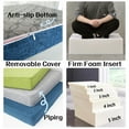 thumbnail image 4 of Custom Cushions Indoor/Outdoor Replacement Bench Seat Cushion, Cut to Size Foam Mattress Pad, Non-Slip Patio Furniture Chair Cushion, Bay Window Pillow, 4 of 8