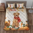 thumbnail image 2 of Happy Thanksgiving Chesapeake Bay Retriever with Turkey Pumpkins Autumn Vibes Quilt Bedding Set Chessie Dog Lover 1 Blanket Bed Cover 2 Pillowcases - 12018, 2 of 5