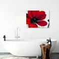 thumbnail image 5 of FUMJ -Abstract Red Pictures of Poppy Flowers Prints Canvas Art Wall Decor for Bathroom Black and Red Bedroom Pictures Contemporary Poppy Canvas Decor 20x16inch, 5 of 6