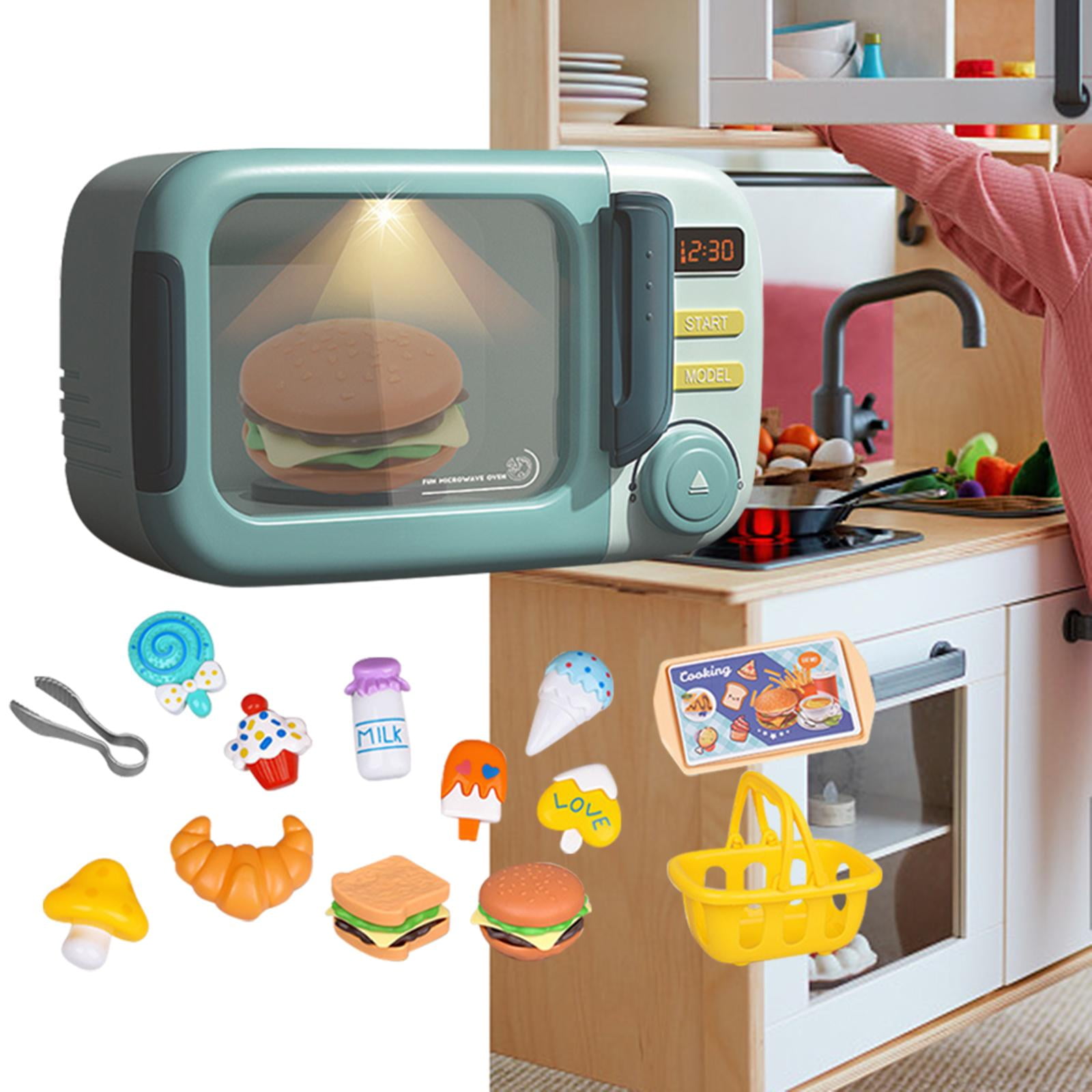 Mini Microwave Oven Model, Fine Craftsmanship Vivid Delicate Dollhouse Microwave Oven Mini Portable for Dollhouse Decorations
