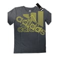 thumbnail image 2 of Adidas Youth Boys' Stay Dry Moisture-Wicking Aeroready Gray T-Shirt size M, 2 of 3