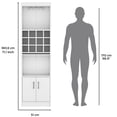 thumbnail image 3 of 5-Tier Engineered Wood Wine and Liquor Cabinet / Store Items at Home Comfortably, 3 of 4