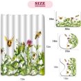 thumbnail image 3 of Lavender Retro 4-Piece Shower Curtain Sets-Flower Floral Bathroom Set Accessories with Non-Slip Rug,Toilet Lid Cover, Bath Mat,12 Hooks-72x72in-Vintage Curtains-Home Decor Women Gifts, 3 of 6