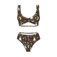 thumbnail image 4 of Rocae Gnome Insect Frog for Bikini Set for Women Two Piece Sexy High Swimsuits Split Crossover Bikini Small, 4 of 9