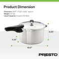 thumbnail image 6 of Presto® 8 Qt. Aluminum Pressure Cooker, 6 of 11
