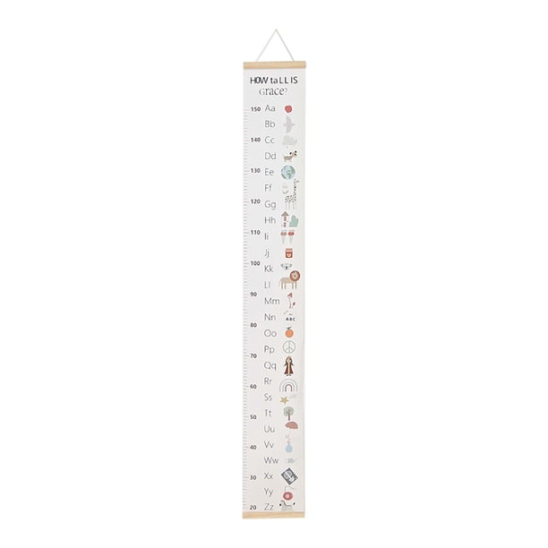 Injueey Tabla de crecimiento infantil de tela engrasada, resistente al agua, para colgar en la pared, estilo Simple, regla de medición de Decoración del hogar Tipo 6