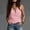 Pink, variant on Lpmadey Women's Wrap V-Neck Tank Top, Sleeveless Crossover Front Casual Blouse, Cotton Slim Fit Summer Top, S-XXL