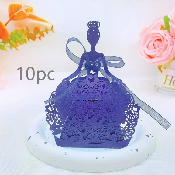 Princess Wedding Gift Box Exquisite Butterfly Hollow Paper Box DIY Handmade Packaging Box Birthday Party Decorative Gift Box