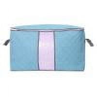 Comforter Storage Bag, Jumbo Zippered Bag with Large Clear Window and Carry Handles, Space Saver Organizers for Closet, Blanket, Pillow, Quilt, Bedding, Clothes