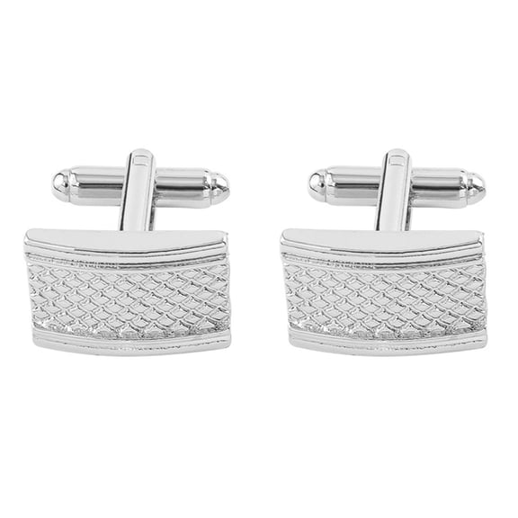 1 Pair Men's Cufflinks Elegant Carved Cuff Link Business Shirt Cufflinks Clothing Accessories for Official Wedding