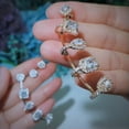 thumbnail image 3 of Unique Asymmetric Yellow Gold Plated CZ Women Ear Climber Wrap Stud Clip Earring, 3 of 8