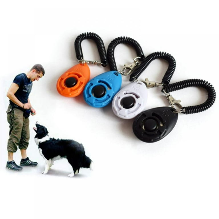 4 Pack Dog Training Clicker Big Button Portable with Wrist Strap