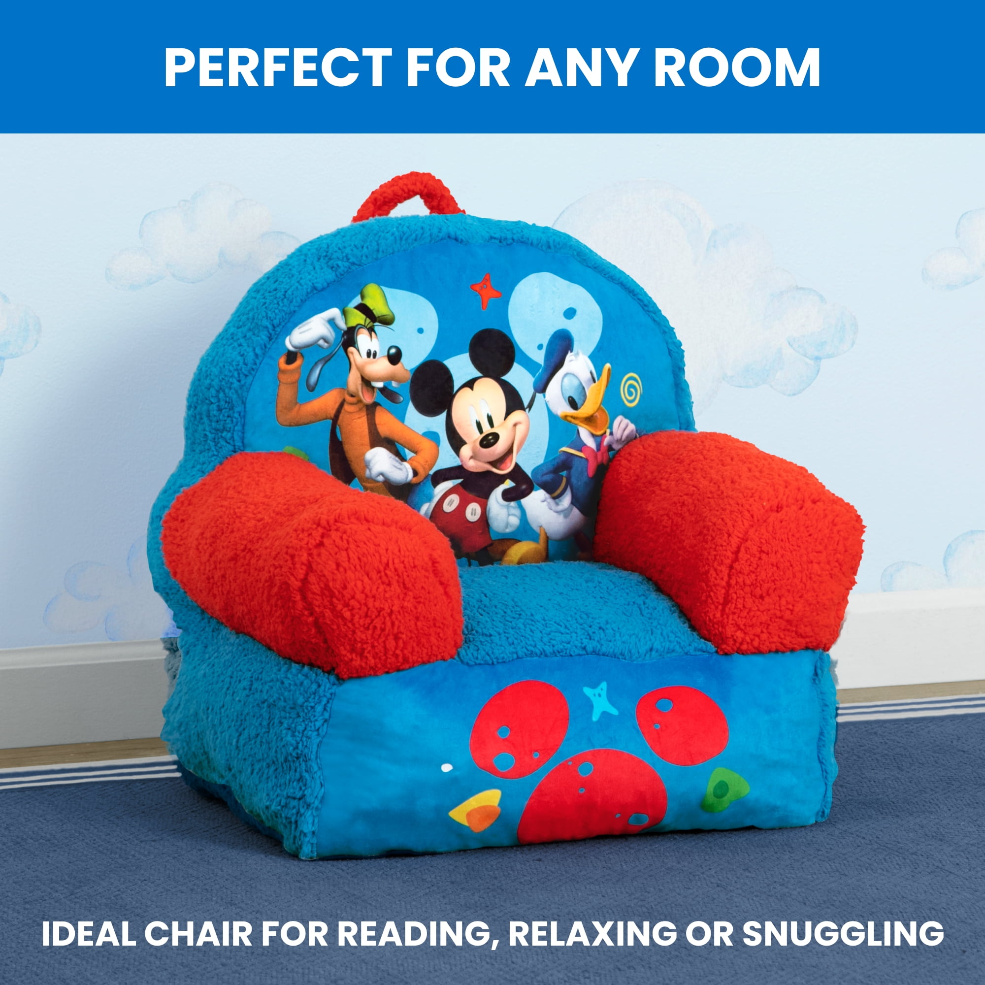 Mickey Mouse Cozee Buddy Chair by Delta Children, Blue