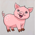 thumbnail image 4 of Inktastic Cute Pig Tote Bag, 4 of 4