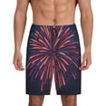 thumbnail image 2 of Picia Fireworks3 Pajama Shorts for Men, Men's Pajama Bottoms, Sleepwear,Short Pajama Pants-X-Large, 2 of 9