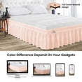thumbnail image 4 of SGI Bedding 16 Inch Wrap Around Bed Skirt | Microfiber Bed Skirt | Fade Resistant, Wrinkle Free, Anti-static, Decorative, Extra Storage Space, Clutter-Free | California King, Peach, 4 of 8