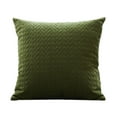 thumbnail image 2 of Leaf Quilted Embossed Pillowcase 17x17 Inch Double-Sided Solid Color with Zipper – Soft Polyester Cover for Sofa, Bed, Chair Decor in Multiple Colors, 2 of 6