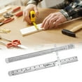 thumbnail image 2 of 6pcs Stainless Machinist Ruler Pocket Ruler 6Inch Metric Scale Ruler, 2 of 10