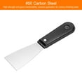 thumbnail image 5 of Uxcell Putty Scraper 1.97" Width Carbon Steel Blade Spatula for Drywall Repair Black, 5 of 7