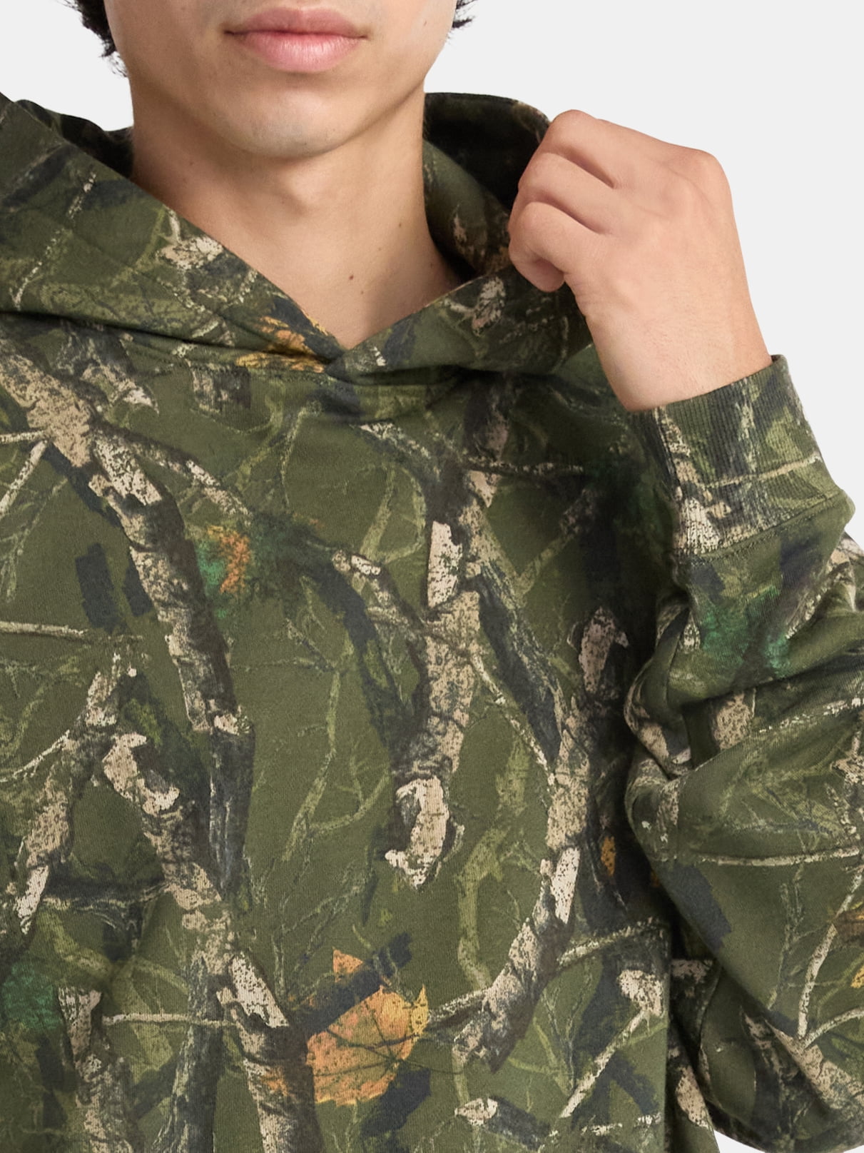 No Boundaries Oversized Hoodie with Long Sleeves, Men's & Big Men's