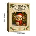 thumbnail image 3 of XINGXIANG Owl Advent Calendar 2025 - 24 Days Christmas Countdown with Miniature Collectible Figurines for Bird Lovers Home Decor, 3 of 6
