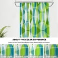 thumbnail image 6 of Green Vintage Geometric Decor Shower Curtain,Blue Art&nbsp; Bathroom Decor Polyester Fiber Plastic Rings Quick-Drying Waterproof for Bathtubs/Bathroom, 72x36 inches, 6 of 6